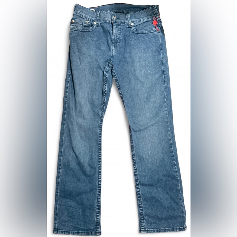 True Religion Ricky Relaxed Straight Jeans Men’s 30 Blue Denim Classic Logo